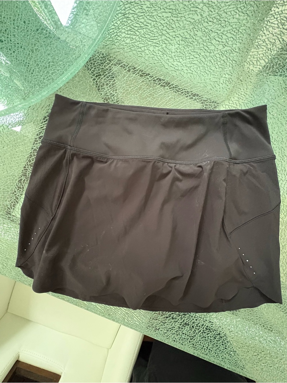 Athleta Black 14" Run Skort